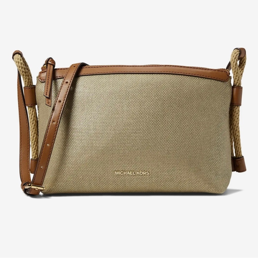 ✨ MK Talia Metallic Gold Crossbody Bag NWT